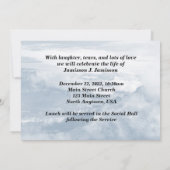 お祝いのライフ招待状キャニオン雲 招待状 (裏面)