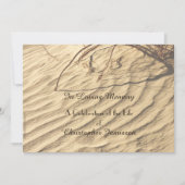 お祝いのライフ招待状デザートサンズ 招待状 (正面)