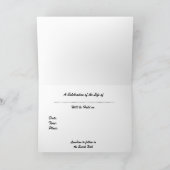 お祝いのライフ招待状、氷河の日の出 招待状 (内部)