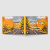 お祝いのライフ秋道端シーンメモリアル ゲストブック (全面)