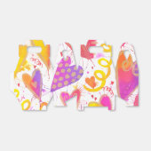 お祝いのラブウォーターカラーハート フェイバーボックス (折り畳みなし)