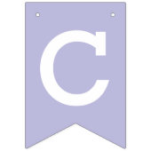 お祝いのラベンダーはパターンを去ります バンティングフラッグ (第1の旗)