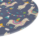 お祝いのラマパターン カッティングボード (角)