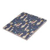 お祝いのラマパターン タイル (側面)