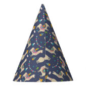 お祝いのラマパターン パーティーハット (裏面)