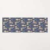 お祝いのラマパターン ヨガマット (正面(横))