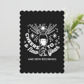 お祝いのワイングラスイラスト シーズンカード (スタンド正面)