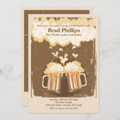 お祝いの乾杯 招待状 (正面/裏面)