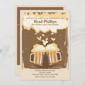 お祝いの乾杯 招待状 (正面/裏面)