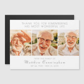 お祝いの人生のモダンサンキューカード (正面/裏面)