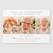 お祝いの人生のモダンサンキューカード (正面)