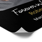 お祝いの人生の大きな写真ダウンロード葬儀 ポスター (角)