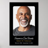 お祝いの人生の大きな写真ダウンロード葬儀 ポスター (正面)