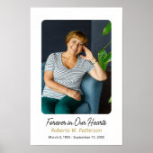 お祝いの人生の大きな写真ダウンロード葬儀 ポスター (正面)