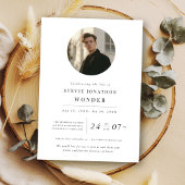 お祝いの人生の葬儀メモリアルデー写真 招待状