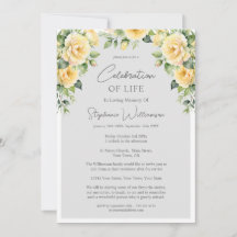 お祝いの人生4 Photo Yellow Rose葬儀