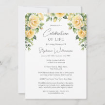 お祝いの人生4 Photo Yellow Rose葬儀