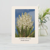 お祝いの人生,フローラ,ユッカ開花 招待状 (スタンド正面)