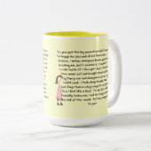 お祝いの仕事のプロモーションのギフト(女性) ツートーンマグカップ (正面右)