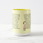 お祝いの仕事のプロモーションのギフト(女性) ツートーンマグカップ (中央)