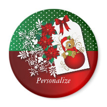 お祝いの休日のクリスマスくま