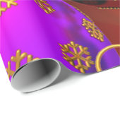 お祝いの休日のクリスマスツリーのオーナメントのデザイン ラッピングペーパー (ロールコーナー)