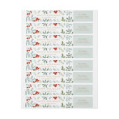 お祝いの休日フレーム ラップアラウンドラベル (シート)