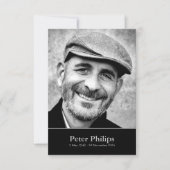 お祝いの写真と生活1カスタム招待状 招待状 (正面)