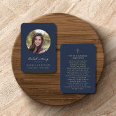 お祝いの写真の葬儀金ゴールドブルーカード 名刺