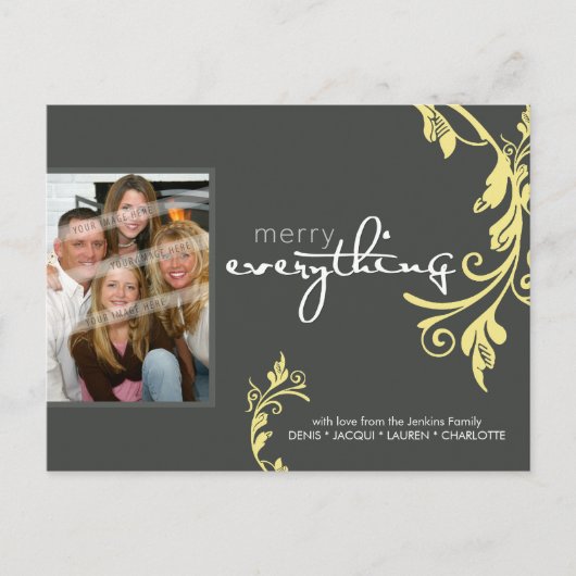 お祝いの写真の郵便はがき:: はっきりしたなつる植物1L シーズンポストカード (正面)