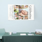 お祝いの写真コラージュの献上品 横断幕 (トレードショー)