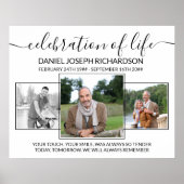 お祝いの写真コラージュ記念詩 ポスター (正面)