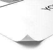 お祝いの写真コラージュ記念詩 ポスター (角)