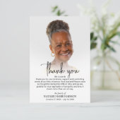 お祝いの写真ダウンロードサンキューカード 招待状 (スタンド正面)