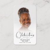 お祝いの写真祈りの言葉カード 名刺 (正面)