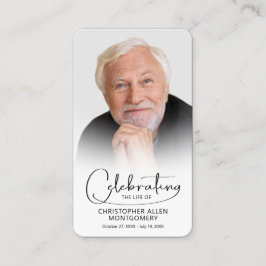 お祝いの写真祈りの言葉カード 名刺