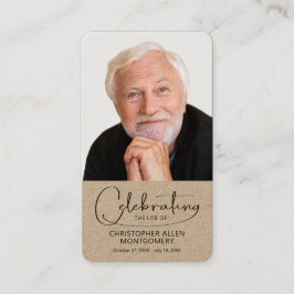 お祝いの写真祈りの言葉カード 名刺