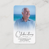 お祝いの写真祈りの言葉カード 名刺 (正面)