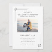 お祝いの写真送別葬会 招待状 (正面)