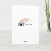 お祝いの卒業のカスタマイズ可能なペンギン カード (裏面)