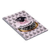 お祝いの卒業の帽子および免状のケーキ ノートブック (右側)