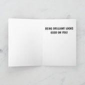 お祝いの卒業の漫画 カード (内部)