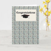 お祝いの卒業生 カード (黄色い花)