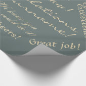 お祝いの名前をカスタムするの包装紙 ラッピングペーパー (角)