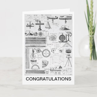 お祝いの土地の検査官カード カード