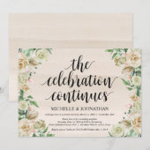 お祝いの場への招待状, 挙式後のパーティー招待状 招待状 (正面/裏面)