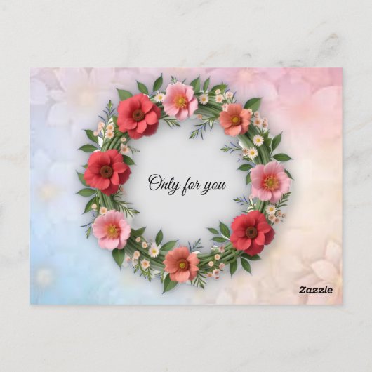 お祝いの場面 ポストカード (裏面)