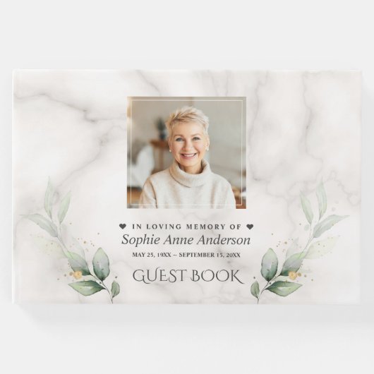 お祝いの女性写真葬儀記念館 ゲストブック (正面)