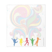 お祝いの子の小さなメモ帳 ノートパッド (正面)