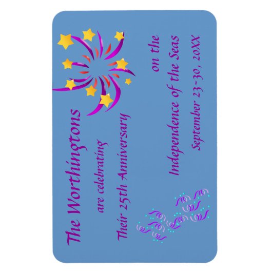 お祝いの巡航の諸室戸のマーカー マグネット (縦)